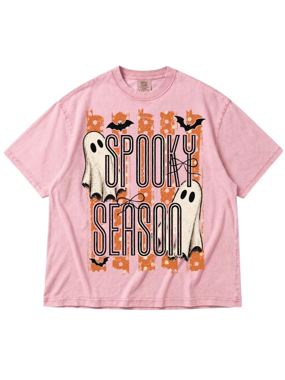 Comfort Colors Blossom "Spooky Season" Graphic Tee with Orange Accents